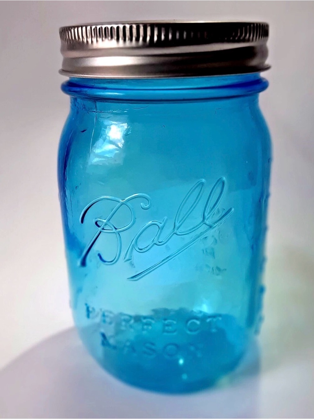 Ball Commemorative Blue Mason Jar with Silver Lid - Food Storage